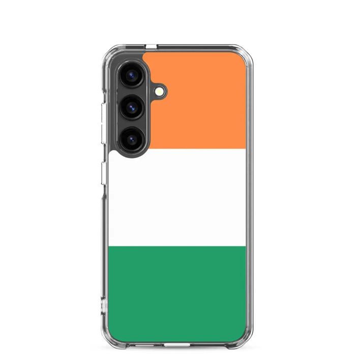 Coque Téléphone - Samsung - Galaxy S24 Plus - Drapeau Irlande - Souple - Multicolore