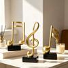 Explosive Resin Music Note Model Ornament Living Room Wine Cabinet Study Model Room Office Desktop Decoration Crafts
