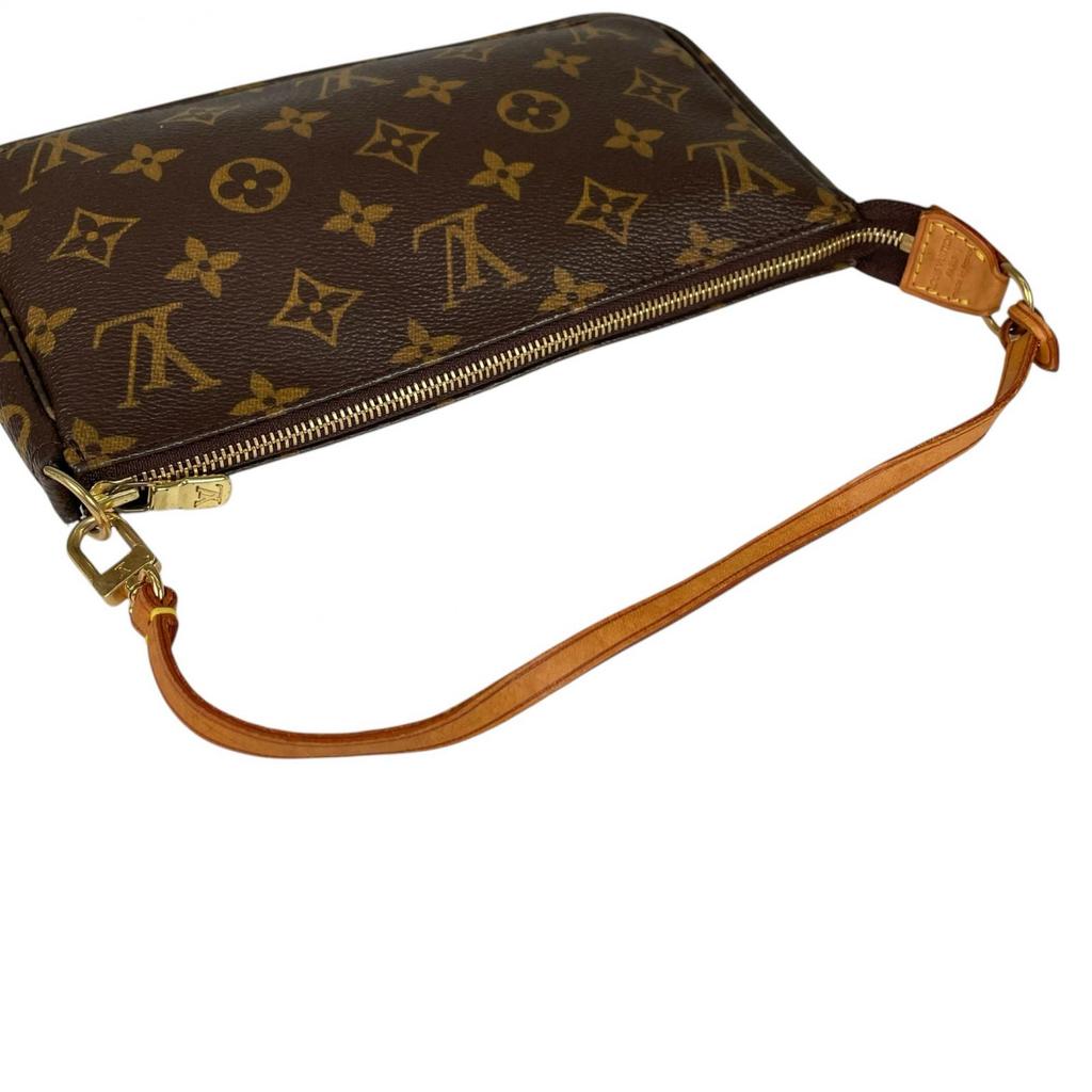 LOUIS VUITTON Pochette Accessoires M58009 Handbag Brown Women used