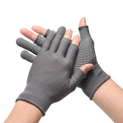 Sommer Sonnenschutz Fahrradhandschuhe Dot Anti-Rutsch Reiten Outdoor Sport Halbfinger Handschuhe Atmungsaktiv MTB Fahrradhandschuhe