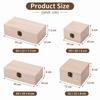 Sturdy Wooden Gift Packaging Boxes Vintage Flip Lid Rectangular Wooden Box Wood Storage Box Gift Packaging Use
