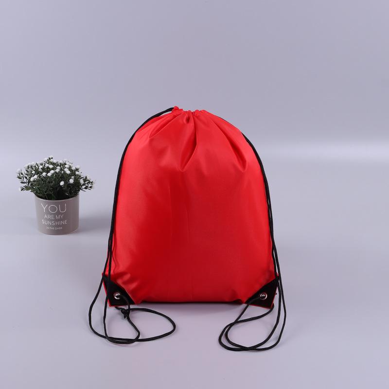 Custom Logo Polyester Drawstring Backpack for Marathon