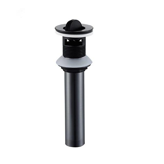 

Pop Up Drain Stopper with Overflow, Lavatory Basin Drain without Overflow Black, Chrome or Oil Rubbed Bronze or Antique