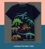 Luminous Dinosaur Boys' Cartoon Short-Sleeve T-shirt