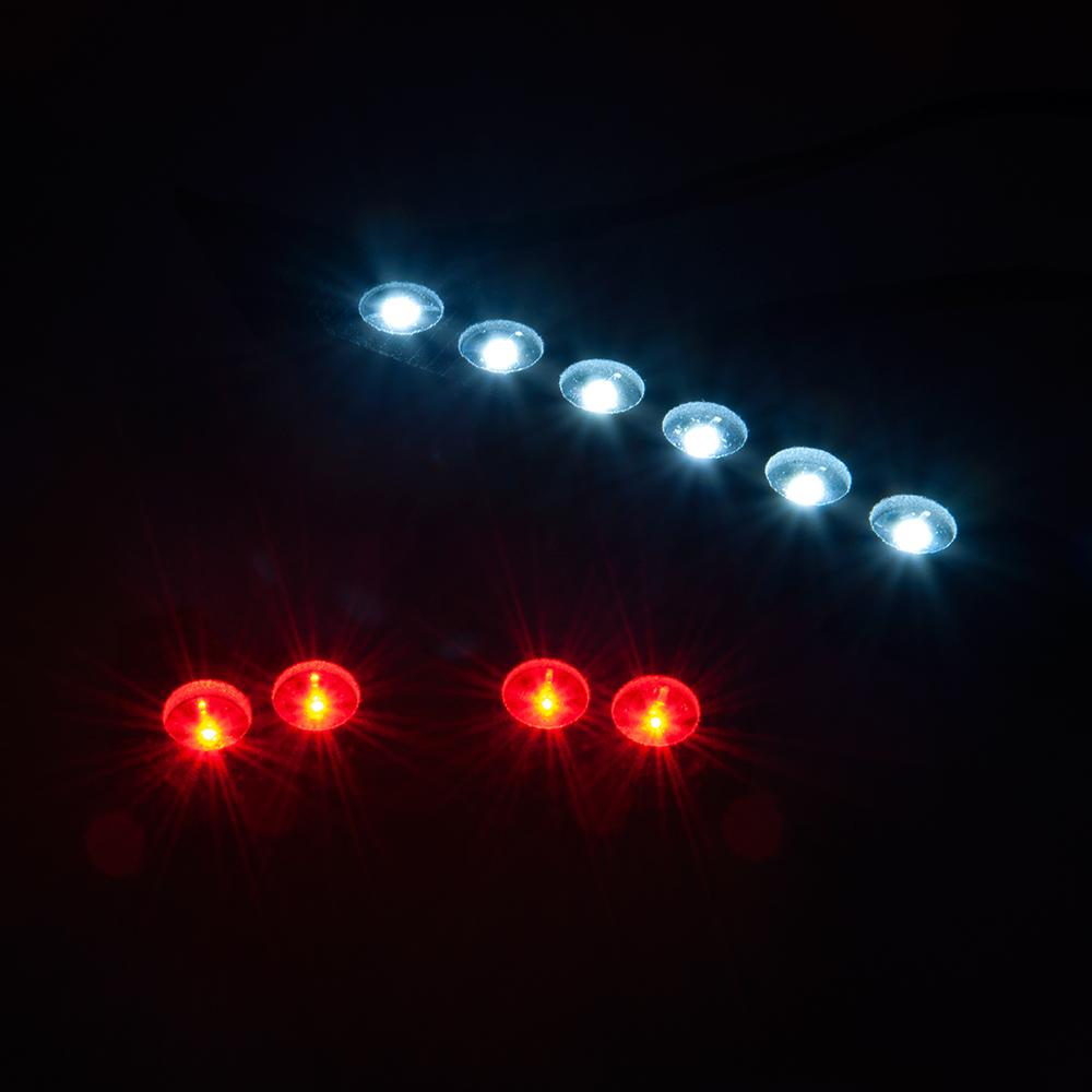 TRINOOD Front & Rear LED Lights Spotlight Lamp Bar DC 3-5v for 1/10 4x4 2wd VXL XL-5 SLASH RC Car Upgrade Parts