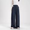 Dark Blue Commuter Suit Pants Wide-leg Pants, Autumn and Winter New High-waisted Loose and Thin Casual Yamamoto Pants