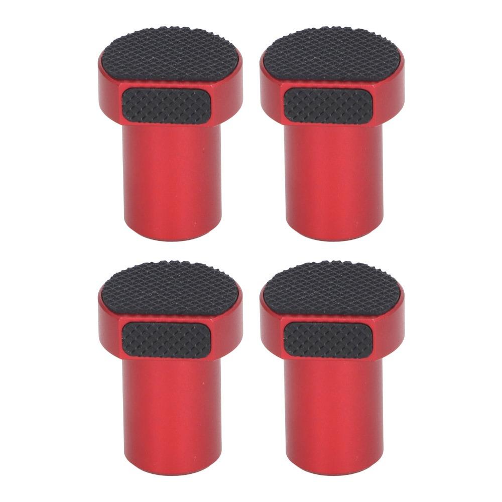 4pcs Red Woodworking Hole Accessories Aluminum Alloy Workbench Dog Bench Dogs  Woodworking