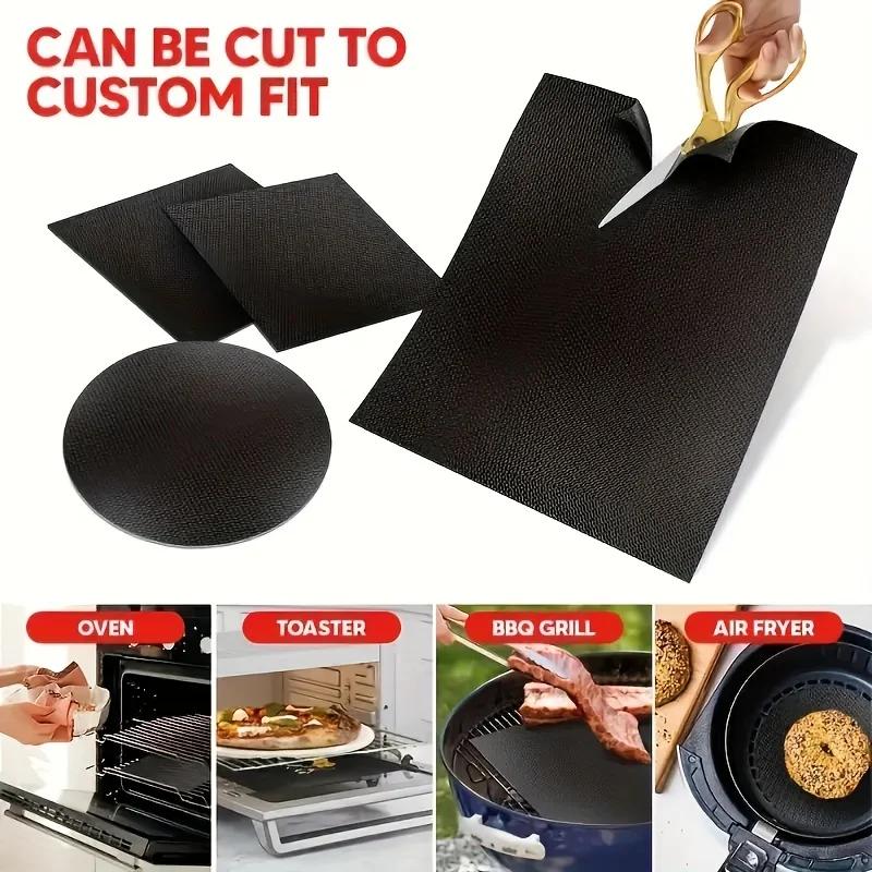 Multifunctional Grill Mat Microwave Oven Mat Household Grill Pan Liner Reusable High Temperature Resistant Baking Accessories