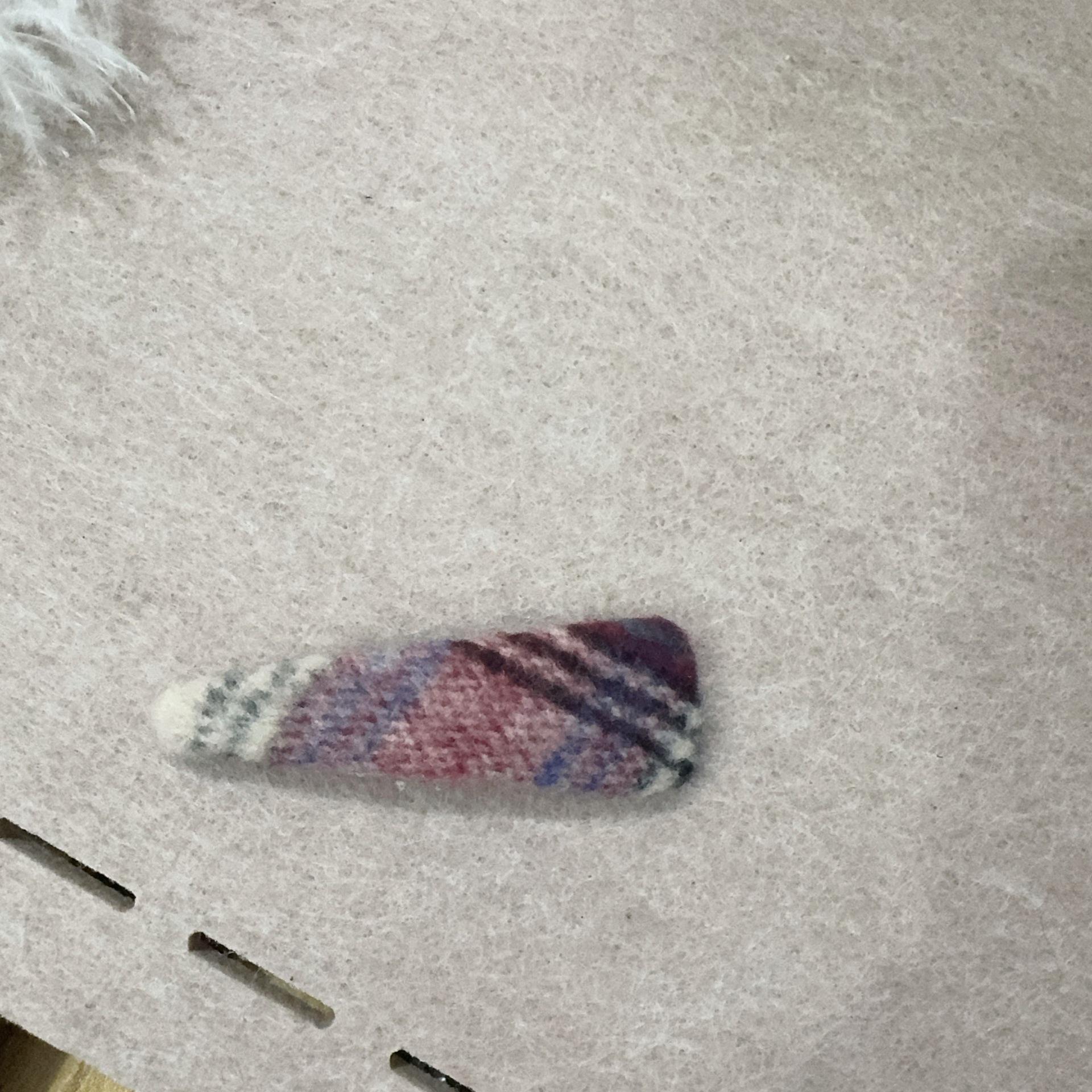 Autumn/Winter Plaid Wool Triangle Hair Clip - Retro Style Hairpin Accessory