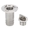 316 Stainless Steel Oval Garboard Drain Plug Vent Connector Fitting Boats Parts