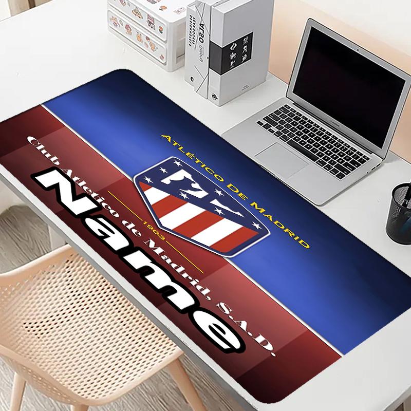 Custom Name Personalized football team Pattern Mousepad, Laptop PC Desk Mat, Decorative Desk Mat for Home Keyboard Pad Gift