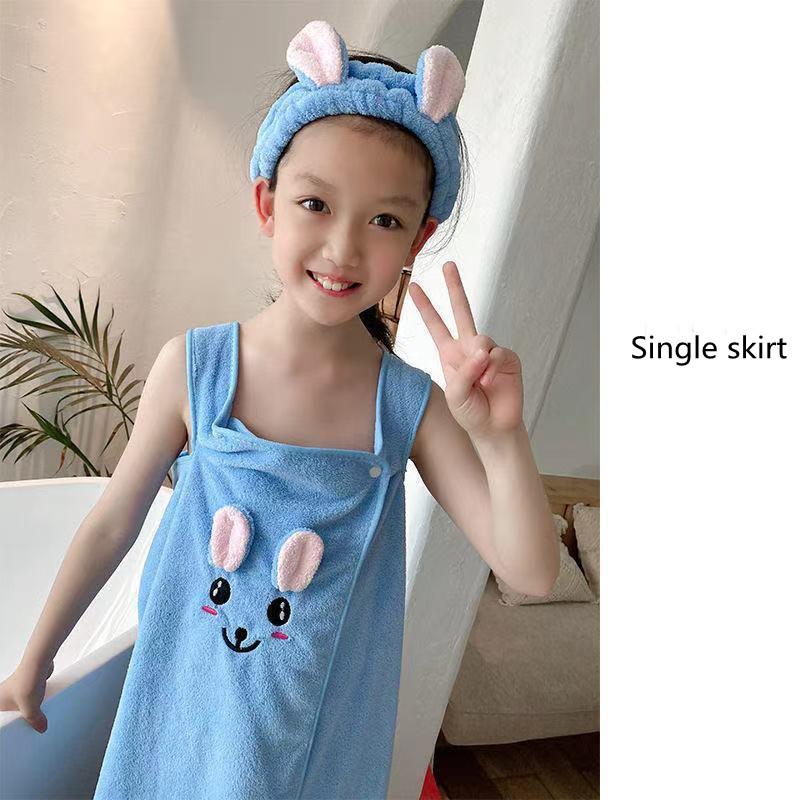 Premium Children'S Bath Towel High-End Children'S Slip Dress Soft Towel Bathrobe Absorbent Bathrobe For Children Ages 3 To 15