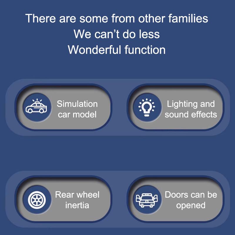 Mini Car Diecast Ambulance Fire-Truck Policecar Model Sound And Light Vehicle Simulation Collection Gifts Toys Boys