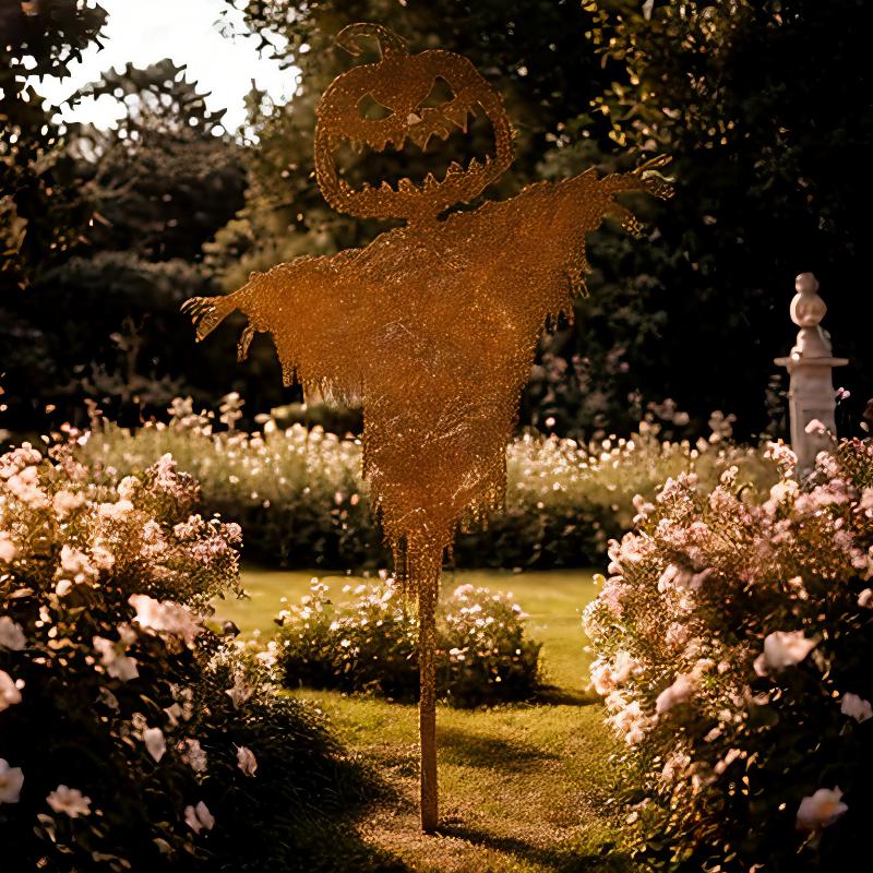 1 vnt. Unikalus kaimiškas baidyklės siluetas sodo dekoras - Helovino tema lauko kiemo ir sodo dekoracija, Helovino dekoracijos