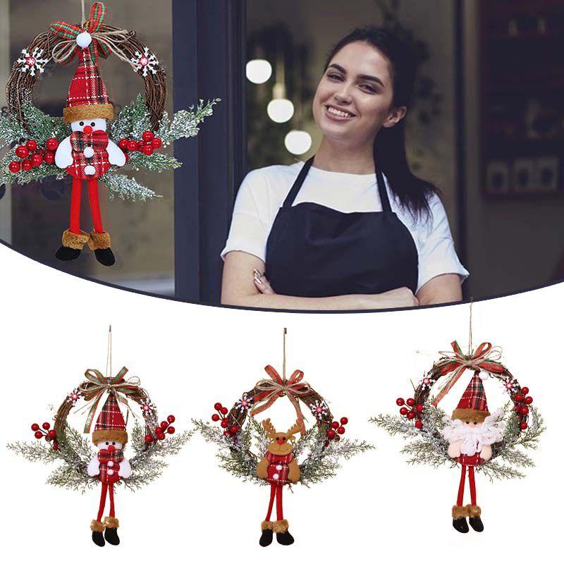 Charming Christmas Decorations Garland Rattan With Lights For Festive Home Parties
