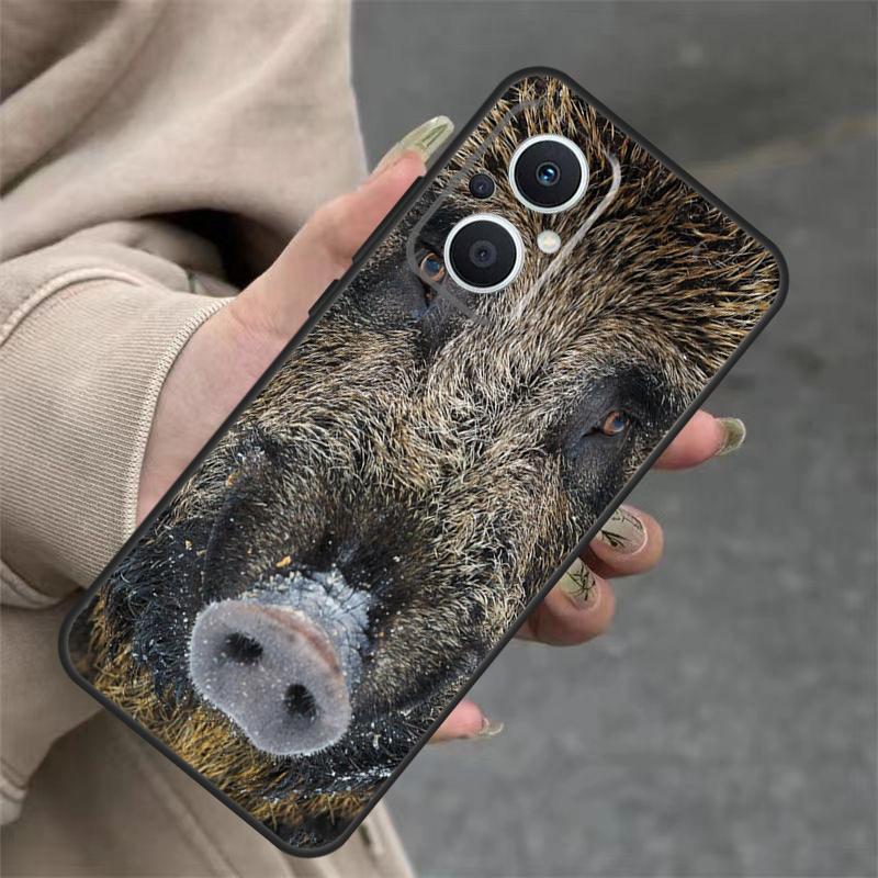 Wild Boar Case For OPPO Reno 14 10 11 12 13 Pro 11F 12F 13F 14F 7 8 Lite OPPO Find X9 X8 X5 Pro Cover