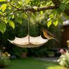 Regenschirm Vogelfutterspender Outdoor Hängender Vogelfutterspender Dekorativer Offener Vogelfutterspender für Balkon Garten Hinterhof