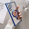 Suitable for Samsung S25 Ultra Mobile Phone Case Transparent Electroplating Magnetic MagSafe Lens Film A56 Full Inclusive Wireless Charging