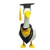 Yousheng 1 Set Lawn Goose Graduation Outfits Black Bachelor Hat Bowknot Tie Outdoor Yard Paty Goose Statue Decoration Dress-up Clothing Costume