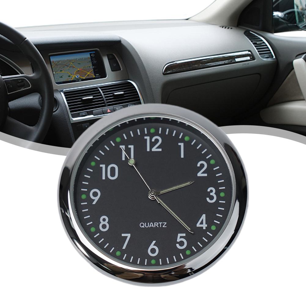 Air Vent Car Clock Watch Analog Black Clock Dashboard Quartz Replacement Replaces Watch Accessory Decoration Luminous Parts