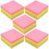 Glun 400Pcs Super Sticky Note Pad, Plain Notes For Lists And Longer Notes, 2 Times Sticking Power In Bright Neon Colors