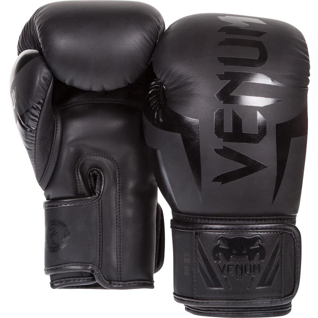 Venum Elite Boxing Gloves Black 10 oz - -