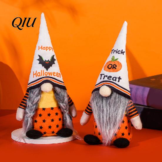 Durable Halloween Decor Gnome Decor, Rudolph Faceless Doll Figurine for Shelf Table, Spooky Holiday Decorations Cute Ornament Party Home,