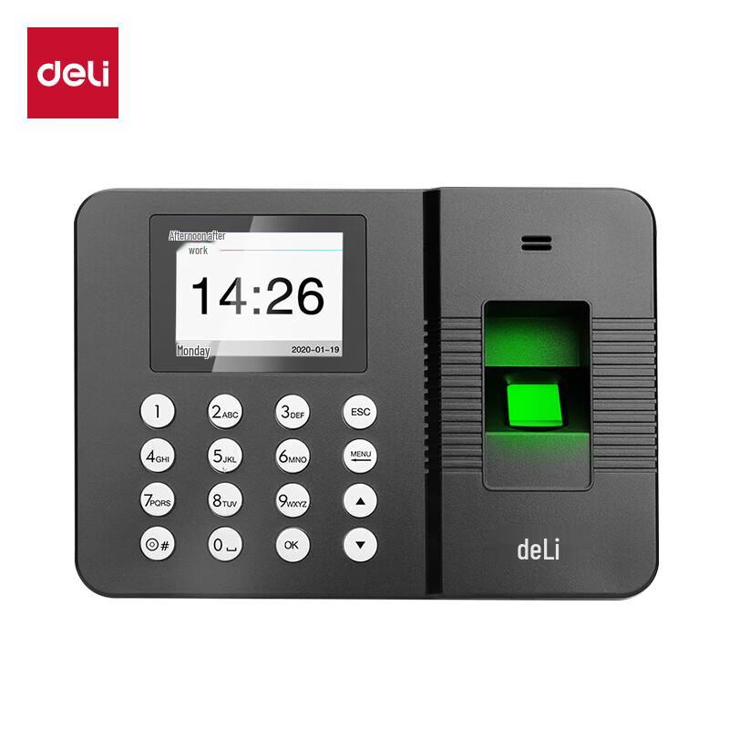 

Deli 3960PRO Smart Fingerprint Time Attendance Machine CN plug (adapter included)