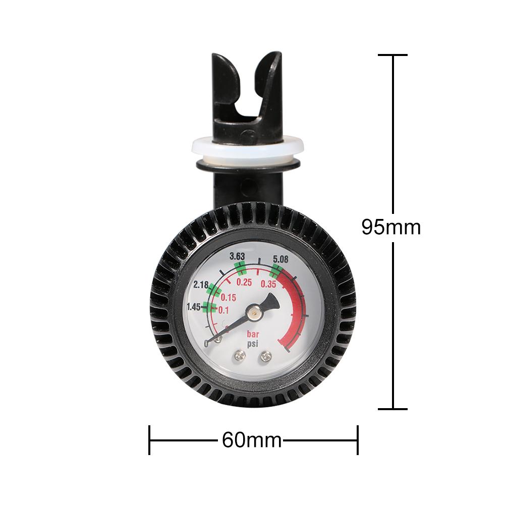 1-5PCS Air Pressure Gauge 5 PSI Air Thermometer Barometer Meter Pump Gas Testing Tools for Inflatable Boat Kayak Surfboard