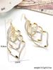 Fashion Sequin Spiral Earrings Stud Women's, Multi-Layer Rotating Geometric Earrings Earrings Accessories
