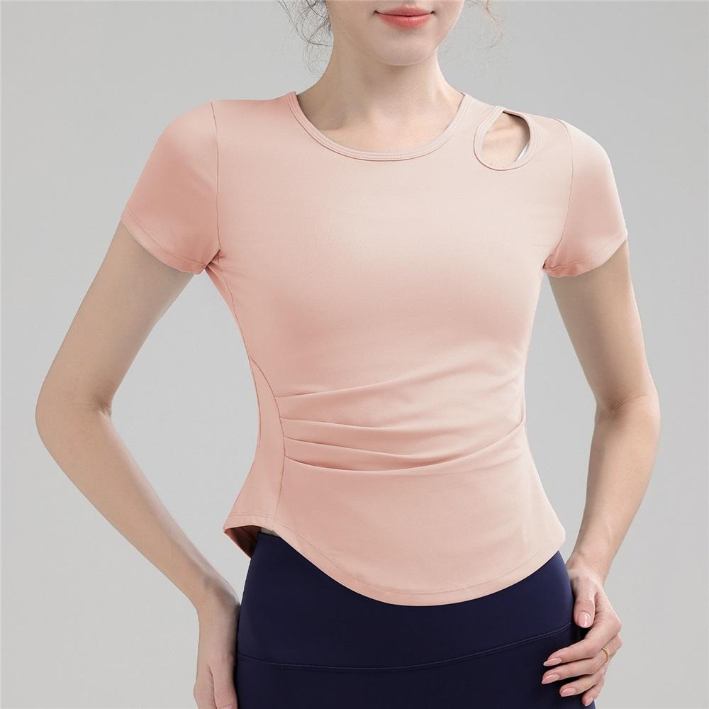 Summer High-end Sports And Fitness Yoga Wear With A Hollowed-out Waist-cinching Design, A Slimming Pilates Fitness Wear