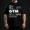 Black Cotton TShirt Gym Athletic Casual Mens Fitness Muscle Gear Workout Shirt - Men's Summer Cotton Graphic Tee