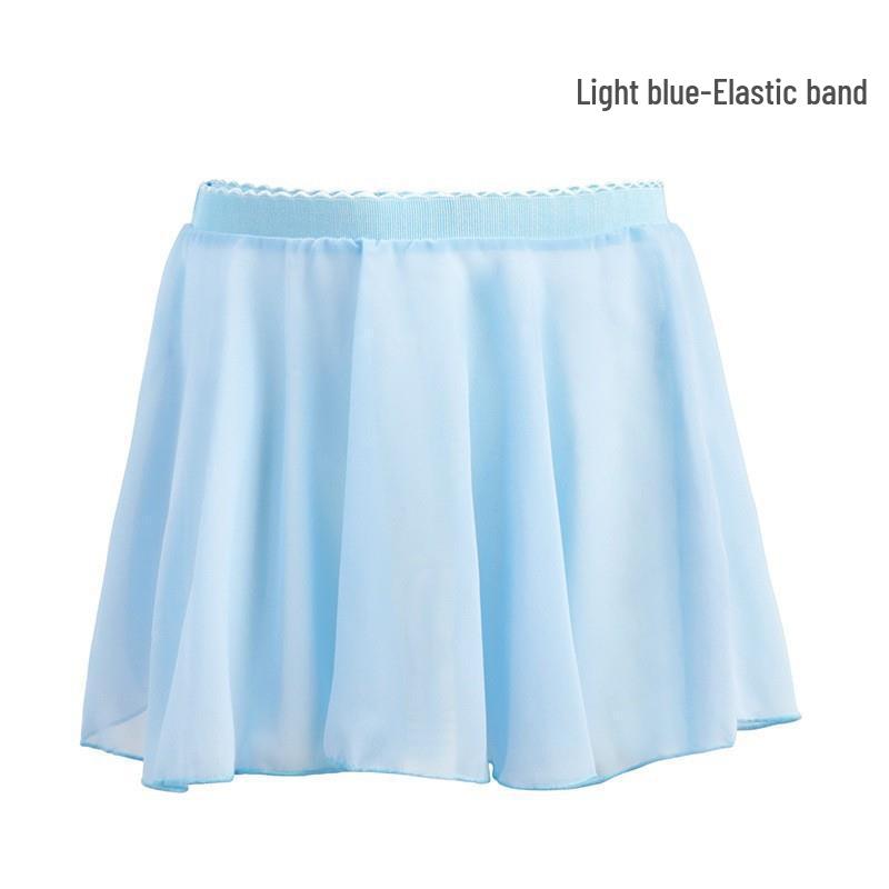 Girls' Chiffon Ballet Dance Apron Skirt - One-Piece Chinese Dance Costume