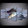 HD Wall Art Canvas Painting Home Decorative Pictures Modular Painting 5 Panel Swordfish Prints For Living Room