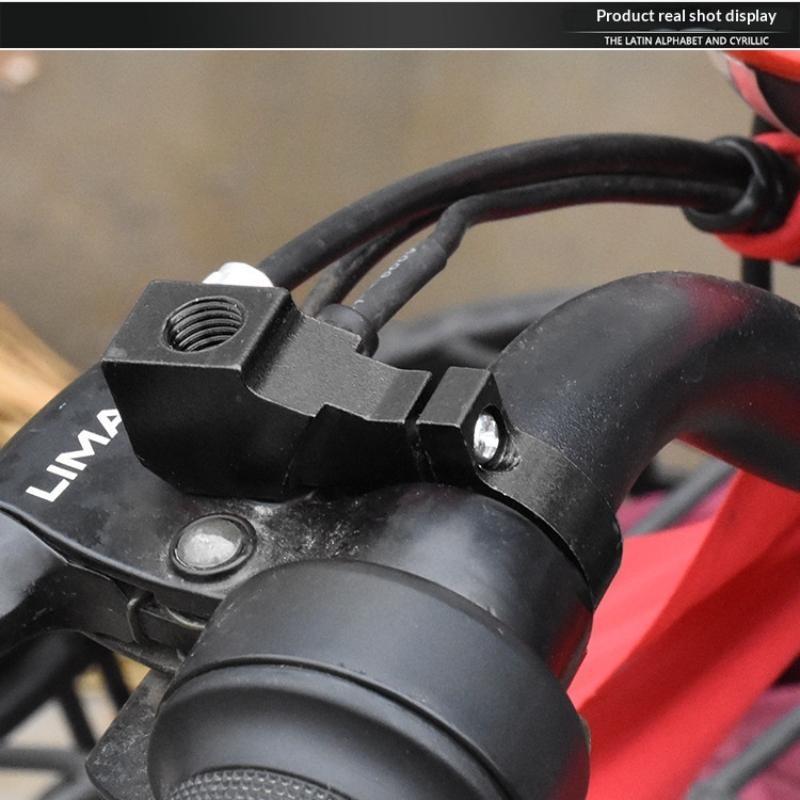 2Pcs Motorcycle Mirror Mount Aluminum Alloy Universal Bracket 8/10Mm Handlebar Rearview Holder For Cycling Commuting Riding