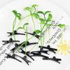 1Pair Simulation Bean Sprout Hair Clip Mushroom Cartoon Duckbill Clips Flower Plant Hairpins  Daily