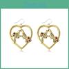 Bird Heart Exquisite Pendant Earrings With Rhinestones Great Anniversaries For
