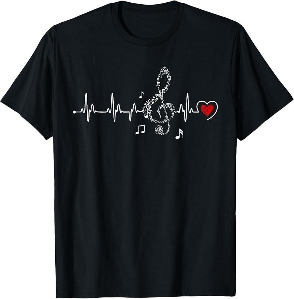 Music Heartbeat Clothing for Music Lovers TShirt Unisex T-Shirt XXL