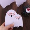 4pcs/set Creative Wooden Halloween Ghost Decor Cute Unique White Ghost Signs Cartoon Funny Ghost Tabletop Decorations Home
