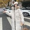 New winter large size cotton-padded clothes women's medium and long hooded cotton-padded clothes loose cotton-padded jackets thickened bread clothes