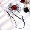 Elegant Halloween Hairpin Fashion Mesh Headpiece Creative Rose Hairpin  Dress Up Event