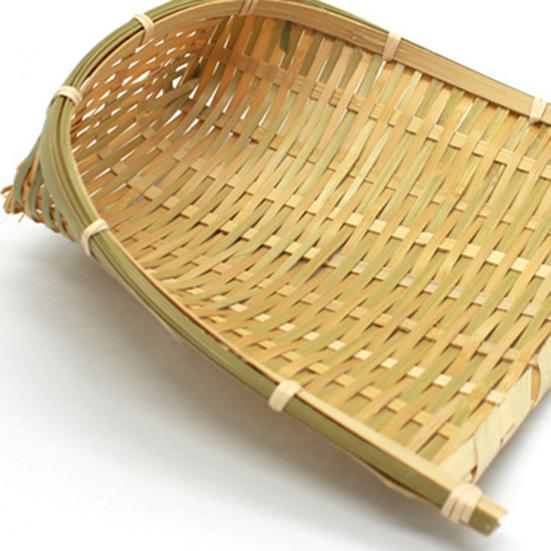Handmade Large Capacity Bamboo Fruit Basket Beautiful Good Woven Storage Basket for Home