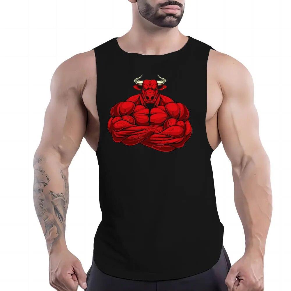 Freizeit Ärmelloses Shirt Basketball Outdoor Mode Atmungsaktive Vier Jahreszeiten Schnell Trocknend Y2k Sport Fnaf Gym Kleidung Männer Tank Top