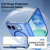 For iPhone Duo Ultra 18 Fold Case Transparent Magnetic Wireless Charging Hinge With Tempered Film Shockproof Cover Accessories