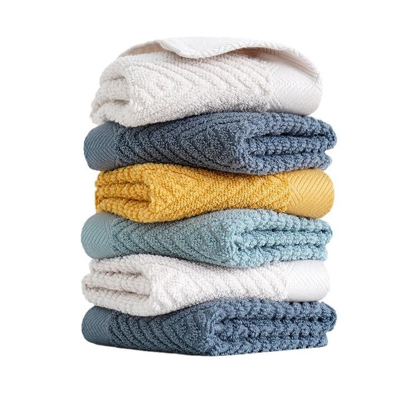 Soft Absorbent Combed Cotton Square Towel 100% Cotton Hand Towel for Baby Face Washing Thickened Household Square Scarf