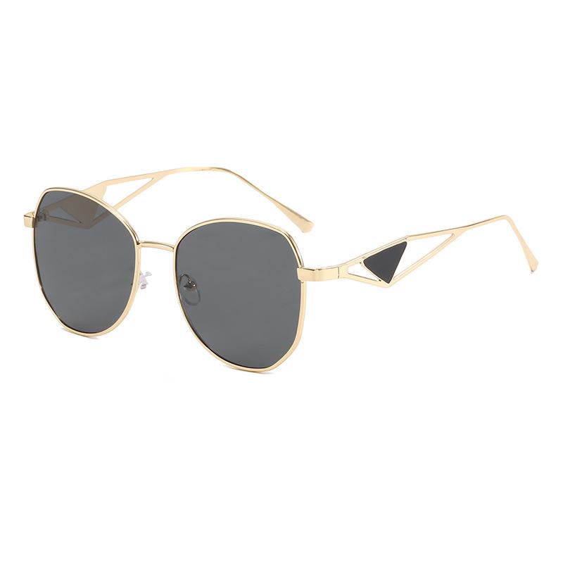 European American Style Sunglasses Women Polygon Hollow Out Leg Sun Glasses for Travelling Driving Men Women
