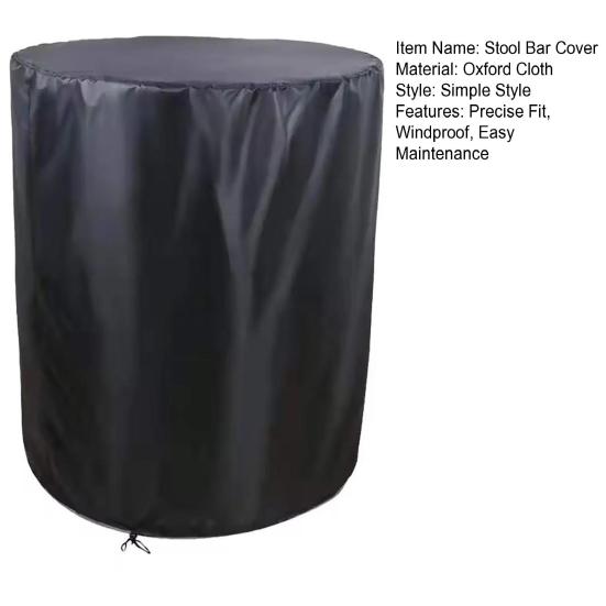 Stool Bar Cover Waterproof Mesh Debris Protection Adjustable Drawstring Windproof Outdoor Patio Table Cover Bar Stool Dust Cover