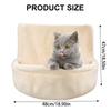 Plush Cat Hammock Bed Large Hanging Hammock Sleep Bed for Cats Warm Pet Bed for Winter Detachable and Machine Washable