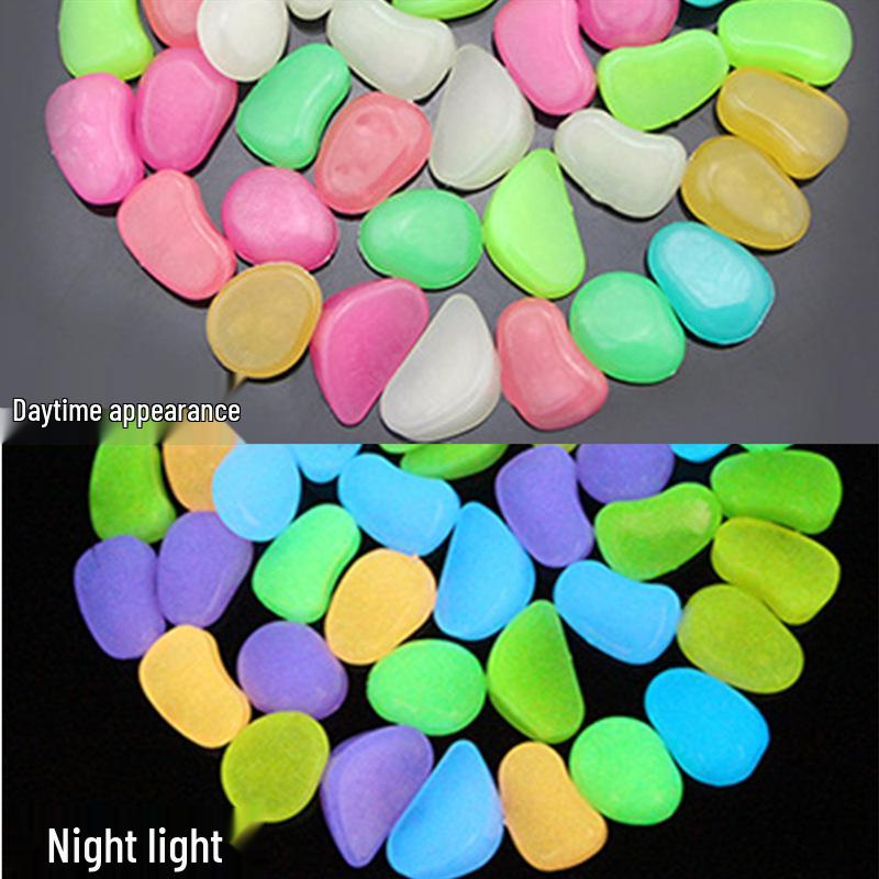 Luminous Stone 2.5-2.7cm - Fluorescent Pebble for Garden, Aquarium, and Landscaping
