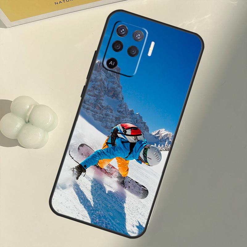 Sports Snowboarding Case For OPPO A15 A74 A54 A94 A52 A72 A31 A53 A53S A5 A9 2020 A3S A5S A83 A91 A93 Cover